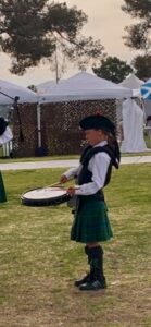 Young Snare drummer at a contest