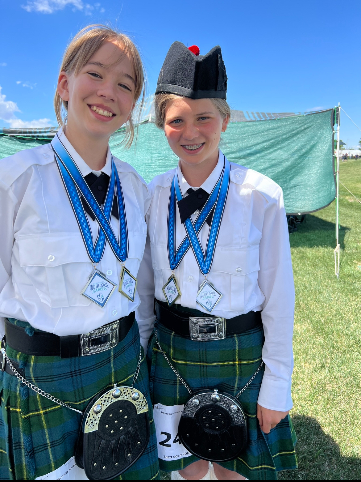 Pipe Band at 2024 National Guard Deployment ceremony