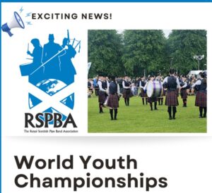 Image of the RSPBA's World Youth Pipe Band Championships Logo