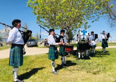 Lander Pipe Band performing at Memorial Day Service at Lander WY Cemetery 2025